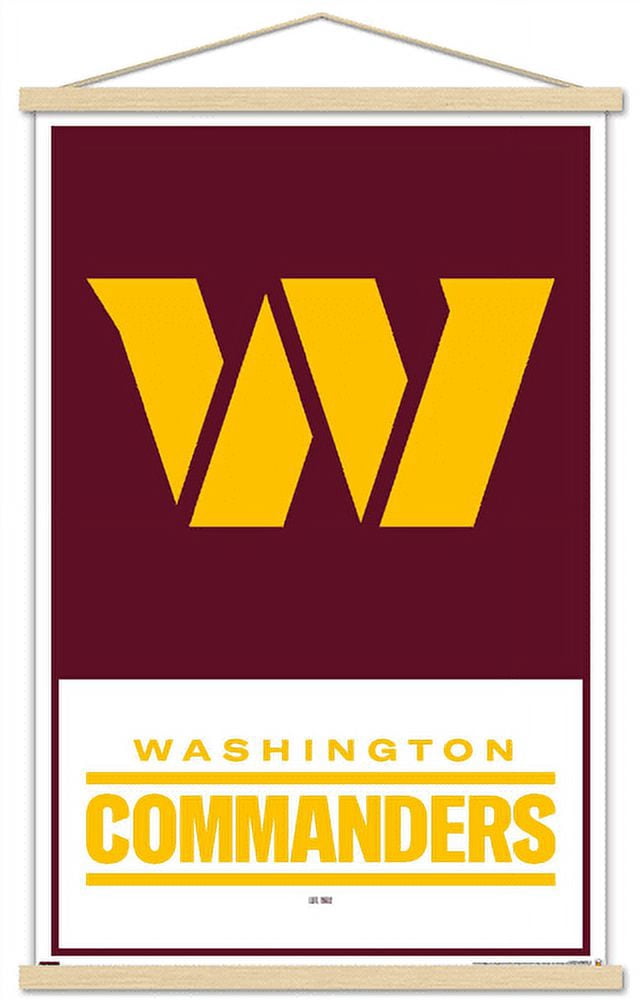NFL Washington Commanders - Logo 22 Wall Poster with Magnetic Frame, 22 ...