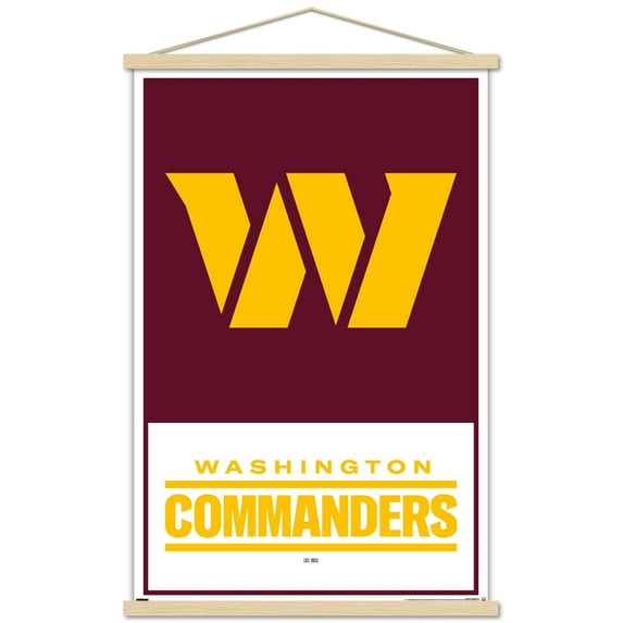 NFL Washington Commanders - Logo 22 Wall Poster with Magnetic Frame, 22.375" x 34"