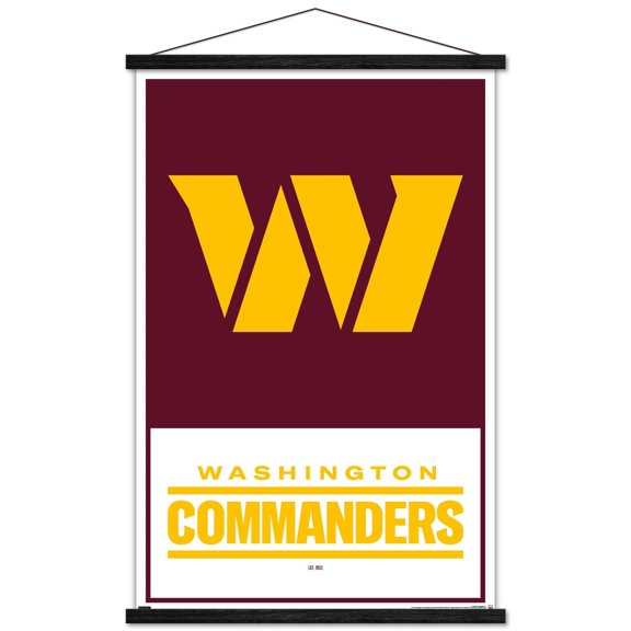 NFL Washington Commanders - Logo 22 Wall Poster with Magnetic Frame, 22.375" x 34"
