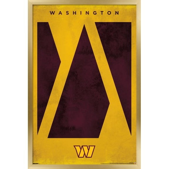 NFL Washington Commanders - Logo 25 Wall Poster, 22.375" x 34" Framed