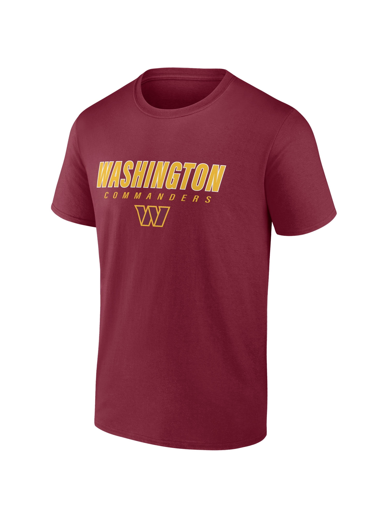 NFL Washington Commanders Men's Cotton Red Short Sleeve T-Shirt
