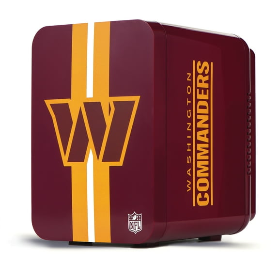 NFL Washington Commanders Mini Fridge, Burgundy, 4L, 6 Cans