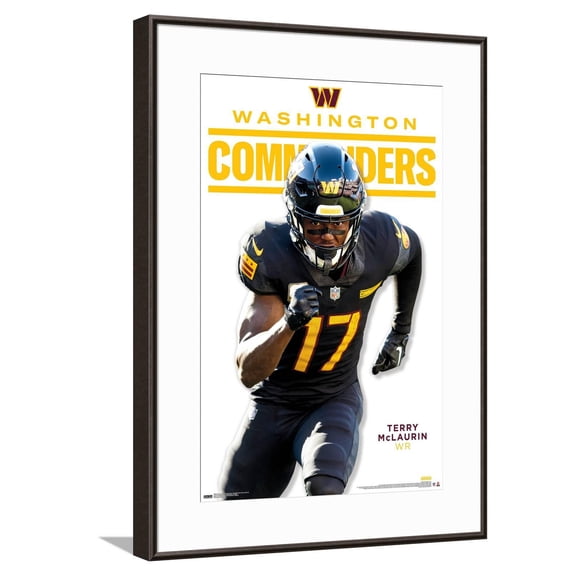 NFL Washington Commanders - Terry McLaurin Feature Series 24 Canvas Wall Poster, 14.725" x 22.375"