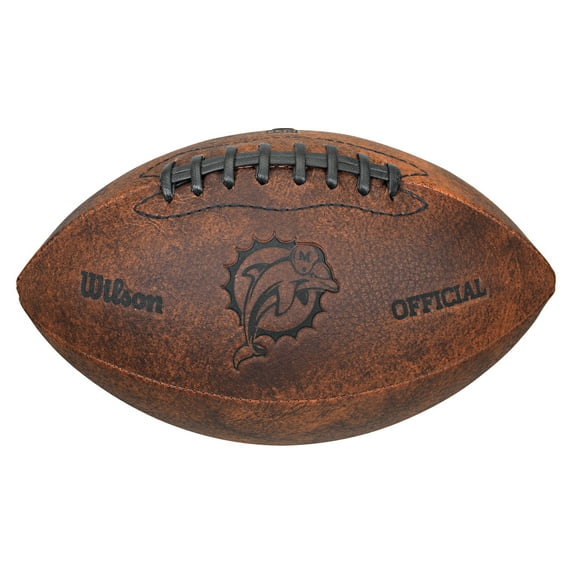 NFL - Wilson 9 Inch Throwback Football - Miami Dolphins