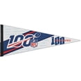 thumbnail image 1 of NFL WinCraft 12" x 30" 100th Season Logo Premium Pennant, 1 of 3