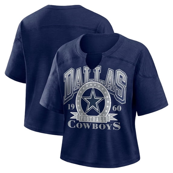 NFL Dallas Cowboys Women's Cotton Blue Short Sleeve T-Shirt