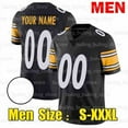 thumbnail image 1 of NFL_jersey 8 Kenny Pickett Football Jersey 24 Joey Porter Jr. George Pickens TJ Watt Najee Harris Peterson Cameron Heyward Pat Freiermuth Steelers Alex Highsmith Troy Polamalu, 1 of 7