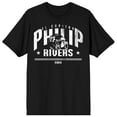 thumbnail image 1 of NFLPA El Capitan Philip Rivers Football Helmet Adult Black Crew Neck Short Sleeve T-shirt-4XL, 1 of 5
