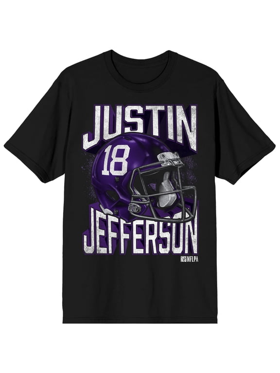 NFLPA Justin Jefferson Griddy King Football Tee for Men-Small
