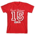 thumbnail image 1 of NFLPA Patrick Mahomes 15 Youth Red Crew Neck Short Sleeve T-shirt-Large, 1 of 4