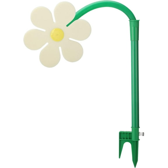 NFNSIG Crazy Daisy Sprinkler Shaped Garden Sprinkler 720° Rotating Garden Water Feature Sprinkler Dancing Moving Daisy Water Sprinkler for Garden Lawn(White)