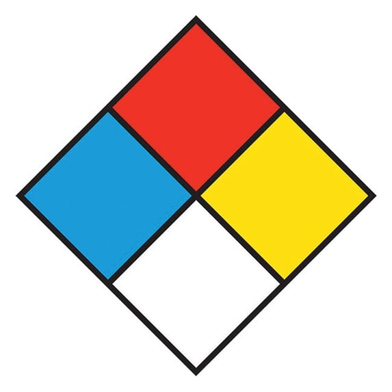 NFPA® 10" Hazard Identification Diamond Sign, 1/Each