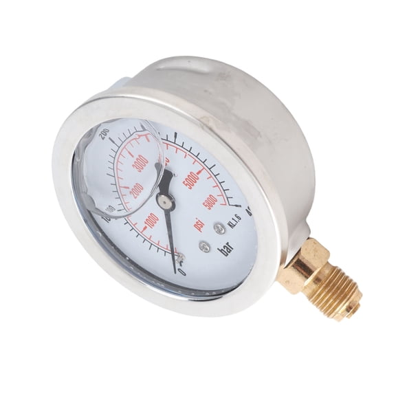 NFTIGB 0-400Bar 0-5800PSI Hydraulic Pressure Gauge, G1/4 Thread 68mm (2.68 inches) Dial Plate Manometer for Air, Water, Oil and Gas Pressure Measuring Tool