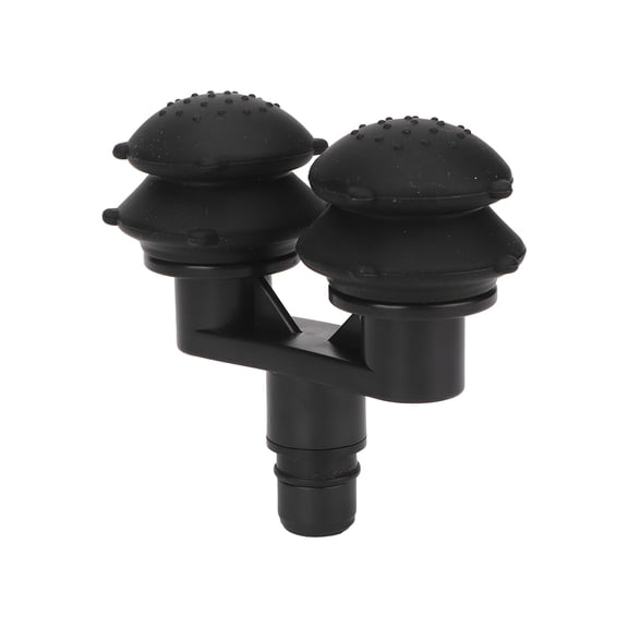 NFTIGB 0.7in (18mm) Silicone Massager Replacement Head, Deep Tissue Percussion Massage Attachment, Black