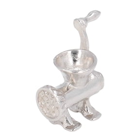 NFTIGB 1:12 Scale Miniature Meat Grinder Model Hand Crank Dollhouse Accessory For Kitchen Scene Simulation Pretend Play Toy For Kids Ages 3 And Up (5 inches / 12.7 cm length)