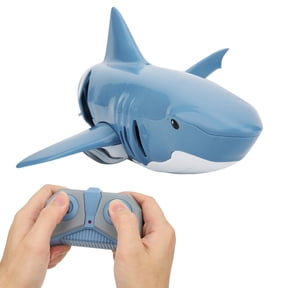 NFTIGB 1:18 Scale 2.4G RC Simulation Shark Boat Toy USB Rechargeable Waterproof Remote Control Watercraft for Pools and Lakes Blue (13.4 inches / 34 cm) [cite: 6, 10]