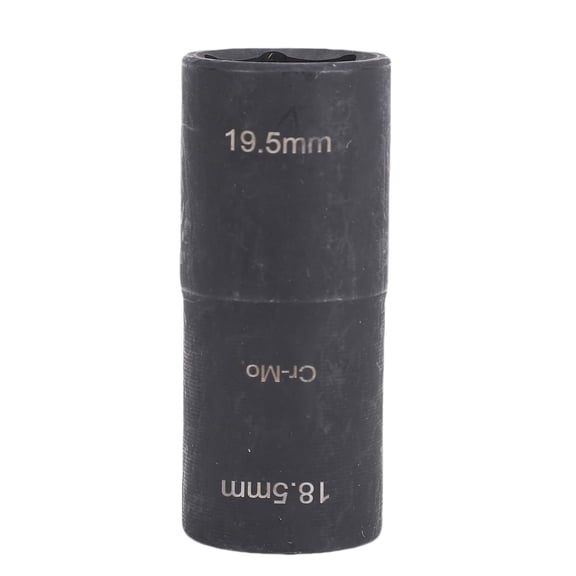 NFTIGB 1/2 Inch Drive 18.5mm / 0.73 in and 19.5mm / 0.77 in Double Ended Lug Nut Flip Socket Impact Tool for Automotive Repair and Maintenance