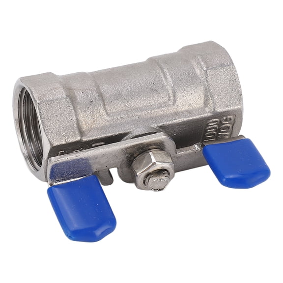 NFTIGB 1/2 Inch NPT DN15 Ball Valve 304 Stainless Steel Female Thread Pipe Fitting Valve with Butterfly Handle