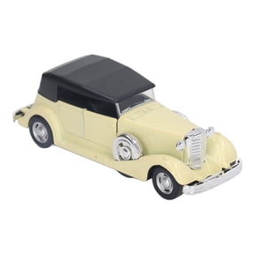 NFTIGB 1:32 Classic Car Model Alloy Vintage Toy Open Doors Model Antique Pullback Car Toy Beige, Retro Diecast Vehicles Holiday Gifts for Kids Boys Girls 5.1 inches / 13 cm