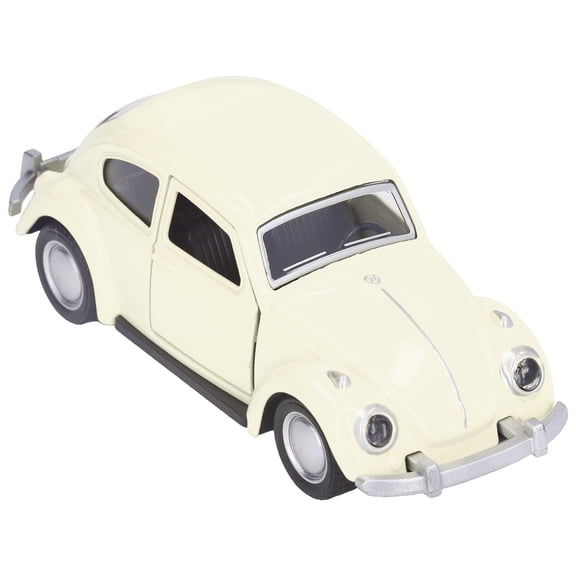 NFTIGB 1:36 Diecast Metal Car Model Vintage Pull Back Toy Vehicle Collection for Kids Toddlers Play Vehicles with Openable Doors Lights Sounds Dual Units Beige 5.91 inches / 15 cm