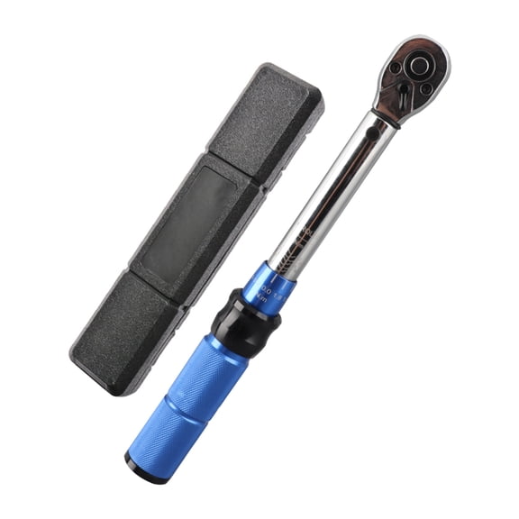 NFTIGB 1/4-Inch Drive Torque Wrench Set 22-Piece Dual-Direction Adjustable 72-Tooth Click Wrench 2-24N.m Bike Maintenance Tool Kit