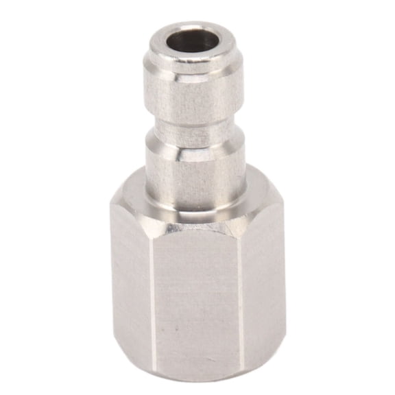 NFTIGB 1/8 Inch BSPP Female Thread Fitting 304 Stainless Steel Straight Coupling Adapter for CO2 Cylinder Inflatable Attachment (1.1 inches / 27 mm)