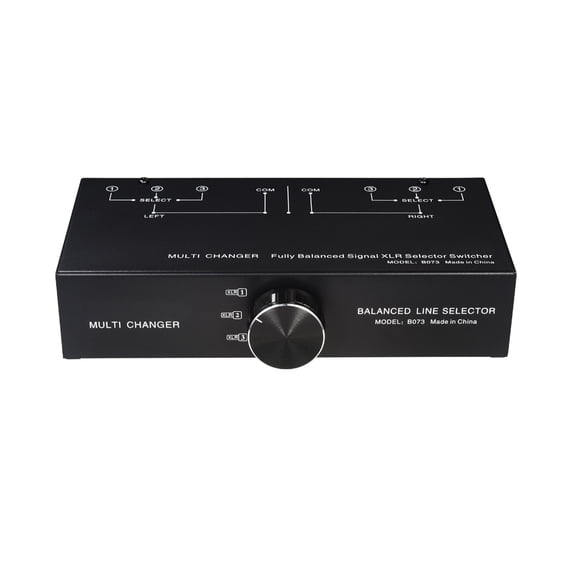 NFTIGB 1 Input 3 Output Fully Balanced Signal Selector XLR Audio Switcher