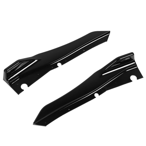 NFTIGB 1 Pair Rear Bumper Side Corner Splitter Apron Replacement for Infiniti Q50 2018-2023 Gloss Black Spat Splitter Lip Diffuser Exterior Trim
