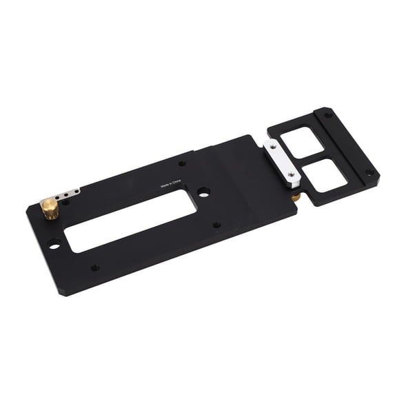 NFTIGB 10.2 inches Woodworking Right Angle Positioning Plate 90 Degree Angle Stop Track Saw Guide Rail Clamp