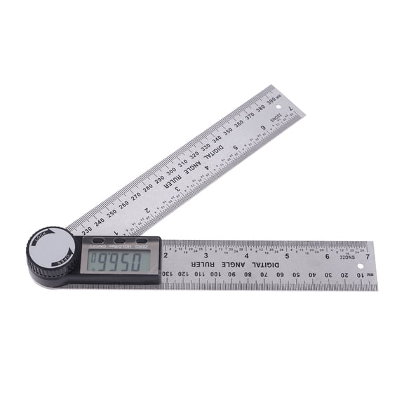 NFTIGB 10390mm Stainless Steel Electronic Protractor Digital Goniometer Angle Finder Miter Gauge Ruler (15.35 inches / 39 cm)