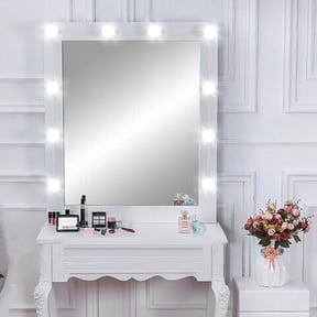 NFTIGB 10-Bulb Wall LED Mirror Fill Light String for Professional Makeup, Stepless Dimming, Cold White 6500K, 10.5 ft / 3.2m