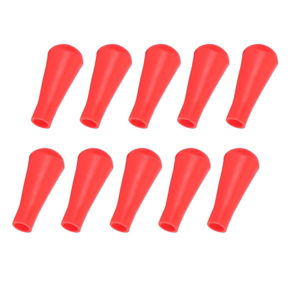 NFTIGB 10 Count Red Rubber Broadheads for Archery Practice and Sports Shooting, 8mm / 0.31 inches Outer Diameter, Safe Blunt Arrowheads for Field Training