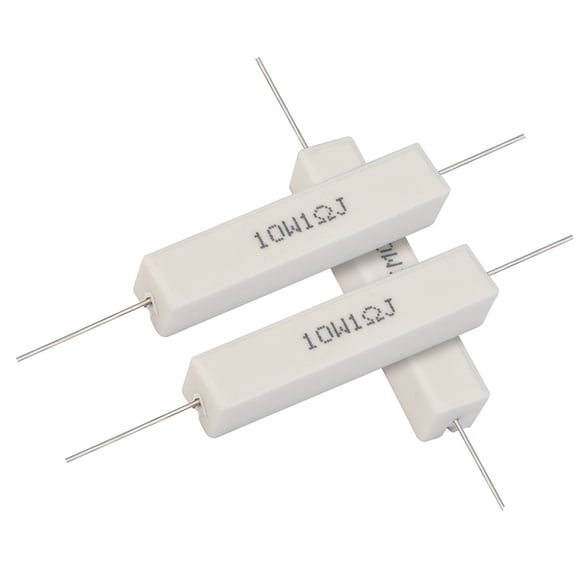 NFTIGB 10-Piece Speaker Divider Resistor Kit, 10W Ceramic Cement Resistors 1 Ohm, Explosion-Proof Power Resistors for Audio Equipment, Televisions, and Automotive Crossovers