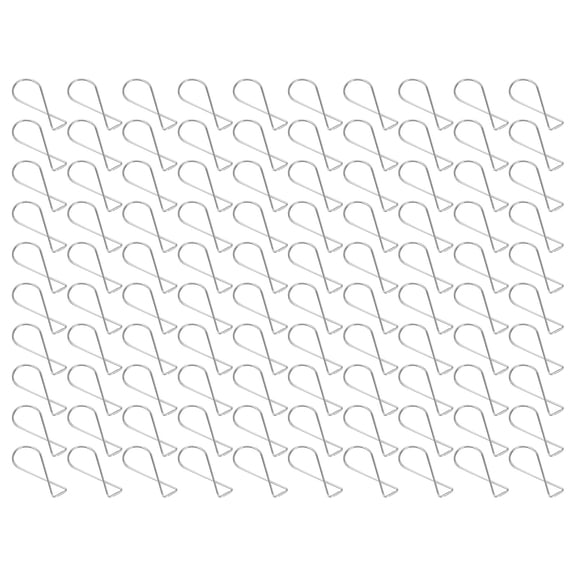 NFTIGB 100-Pack Galvanized Steel Ceiling Hooks (6.69 in / 17 cm), Automatic Rebound Clips for Decor