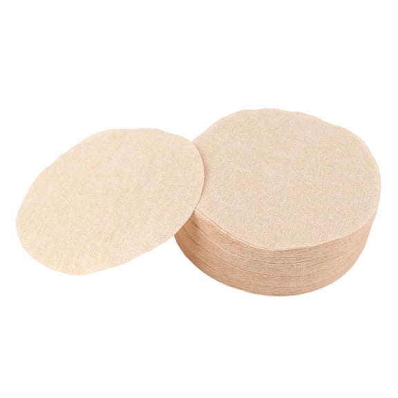 NFTIGB 100Pcs Natural Wooden Fiber Coffee Filter Paper Replacement Set for Mocha Maker, No. 6 Dia 2.4 inches / 60 mm [cite: 11]