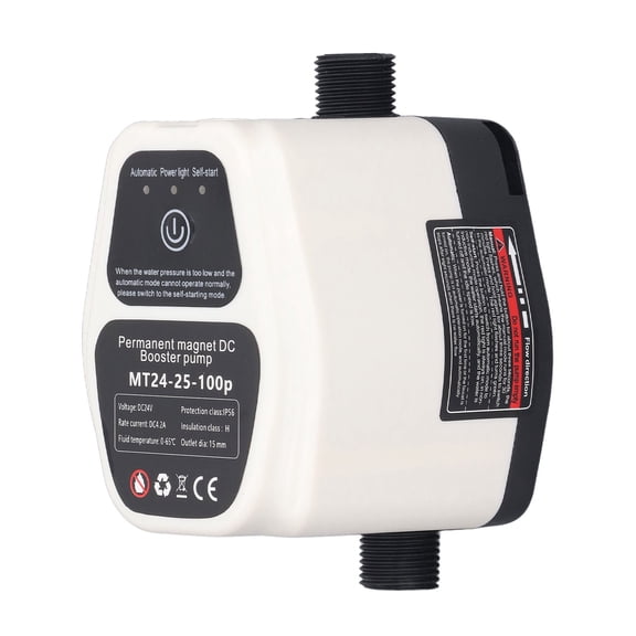 NFTIGB 100W 24V Automatic Booster Pump, Smart Water Pressure Boosting Plumbing Pump, Ultra-Quiet Centrifugal Shower Pump for Bathroom - US Plug (5.51 inches / 14 cm)