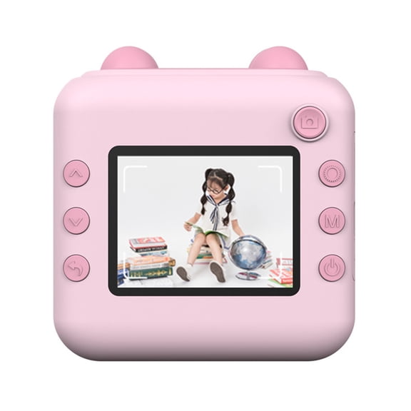 NFTIGB 1080P Instant Print Camera Portable Mini Photo Printer for Children 2.4 inch Screen Pink[cite: 1]