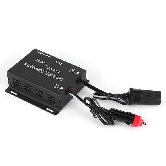 NFTIGB 10A 24V to 12V DC Voltage Converter Car Power Supply Step-Down Transformer Universal High Efficiency Buck Inverter for RVs Trucks Yachts Audio Refrigerators Auto Parts