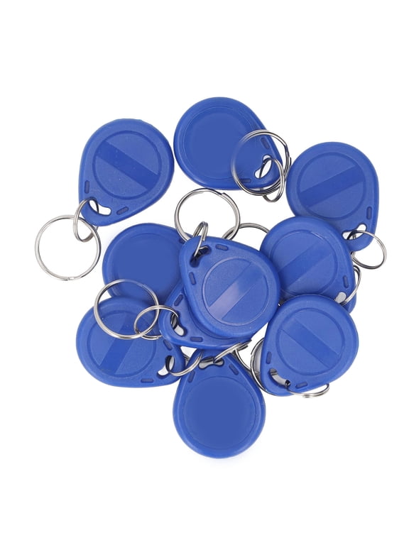 10PCS 13.56MHz Key Fobs Compatible with T5577 Radio Frequency Identification IC Card Keychain for Door Access Control