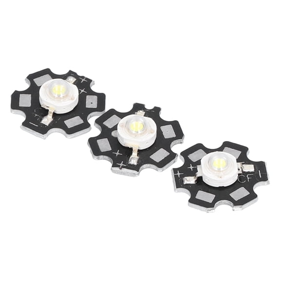 NFTIGB 10PCS 1W LED Chip Highlight DIY Light Beads with Aluminum Base 6500k 90lm 20mm White Light