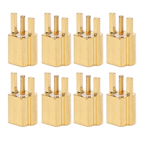 NFTIGB 10PCS MMCX Socket 3 Pin Connection Female Jacks Coaxial RF Connector Set OFC Material 50ohms Built for GPS Systems WiFi Hotspots and Radio Transmitters (0.39 inches / 1 cm)