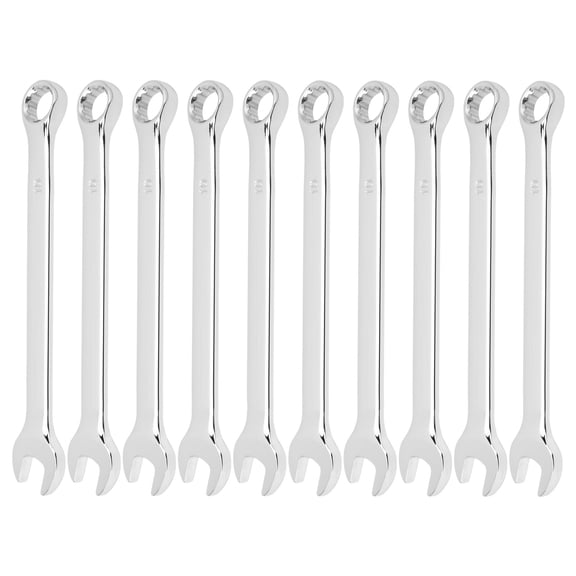 NFTIGB 10Pcs 10mm / 0.4 inches Ratcheting Wrench Set Open Ended Dual Purpose Spanner Hand Tool For Industrial Supplies Mechanics Home Repair DIY Projects Silver Metric Combination Wrenches