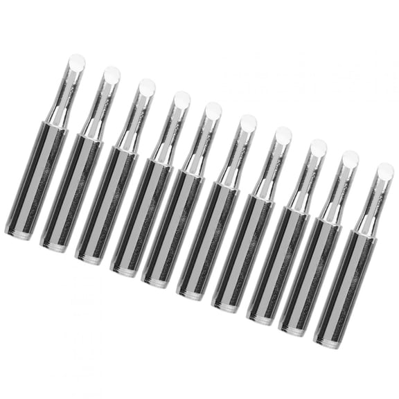 NFTIGB 10Pcs 900M-T-4C Lead-Free Bevel Copper Soldering Solder Iron Tips Replacement Kit Station Tool Accessory, 7 inches / 17.78 cm Long Packed