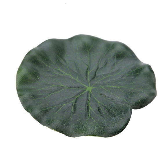 NFTIGB 10Pcs Artificial Floating Lotus Leaf Aquarium Fish Tank Water Landscape Decoration, Green