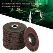 NFTIGB 10Pcs Grit 60 Aluminum Oxide Grinding Wheel Flap Disc 3.94 inches / 100 mm for Angle Grinders