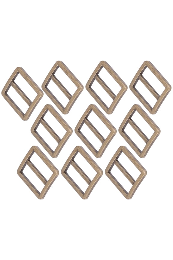 10Pcs Metal Slide Buckle Zinc Alloy Glossy Durable Wear Resistant Belt Buckle for Suitcase Backpack DIY Crafts 0.98 inches (25 mm) Bronze [cite: 41]