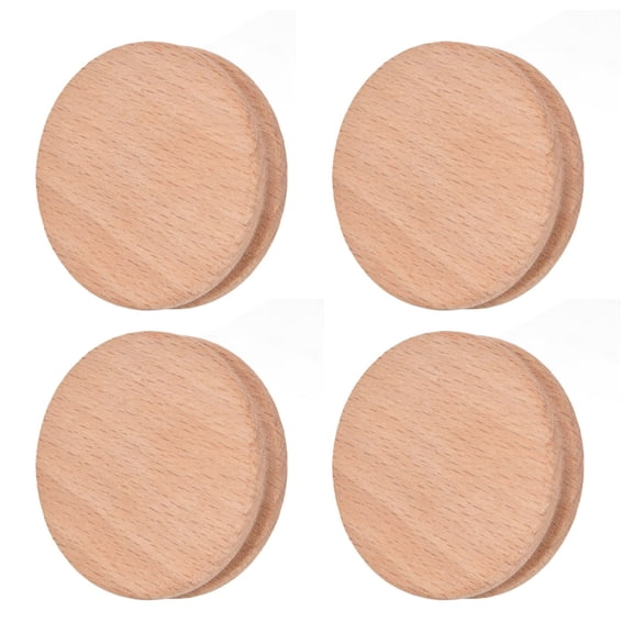NFTIGB 10Pcs Round Slicker Edge Burnisher Tool Beech Wood DIY Leather Craft Edging Chamfering Device For Handmade Leatherworking Leathercraft Accessories 1.97 inches / 5 cm Diameter
