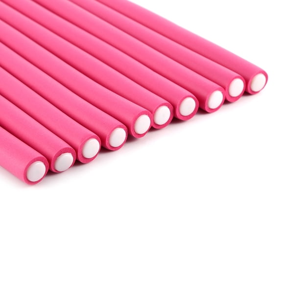 NFTIGB 10Pcs/Set Soft Foam Hair Curler Bendy Rollers, Heatless Magic Hair Styling Tool for All Hair Types, 360 Rotatable Hairdressing Rollers for DIY Salon Quality Curls, Multicolor (5.5in/14cm)