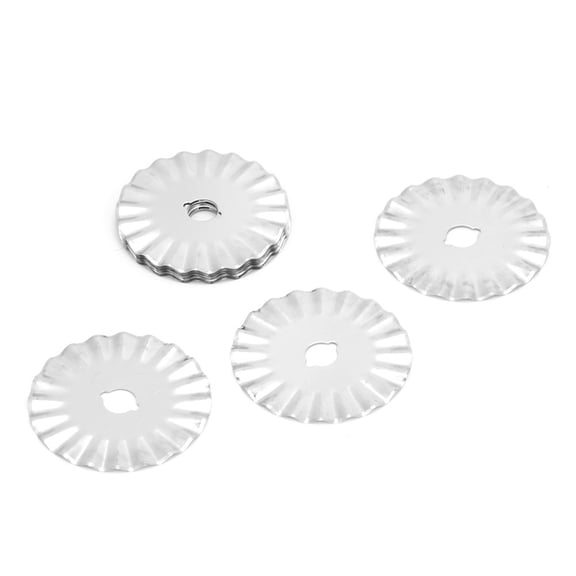 NFTIGB 10pcs 45mm / 1.77 inches Rotary Cutter Pinking Blades for Leather Fabric Paper Lacework Sewing Tools Replacement Cutting Wave Blade Craft Accessories