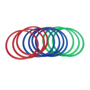 NFTIGB 10pcs Hoop Rings 10pcs Connectors 11 inches / 27.9 cm Sensory Training Hoop Ring Connector Game Kids Exercise Hoop Rings for Children Medium Size Assorted Colors Active Play